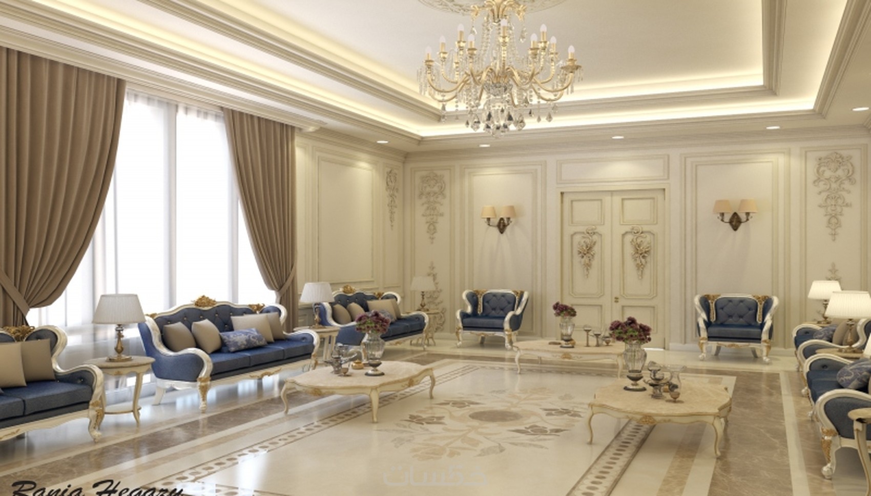 تصميم ديكور داخلي باقل الاسعار خمسات