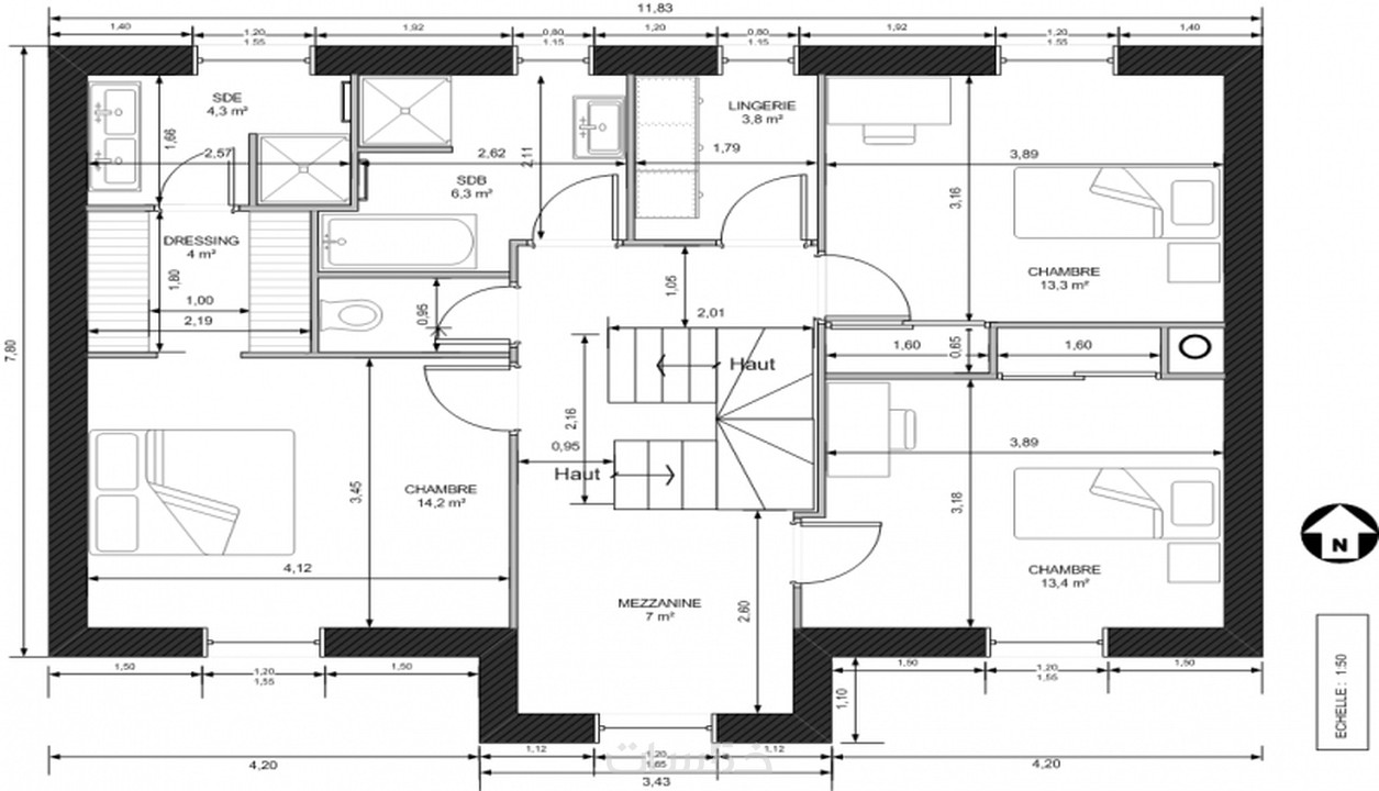 رسم مخطط منزل خمسات
