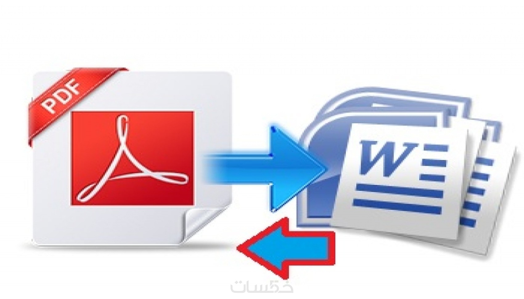 احول ملفات من PDF الى WORD و العكس و في وقت قصير (20 صفحات ) - خمسات