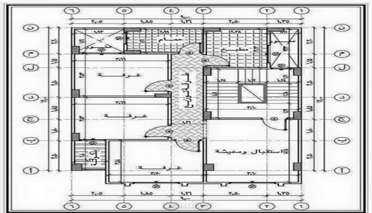 Tasmim Blog تصميم منزل على مساحة 130 متر