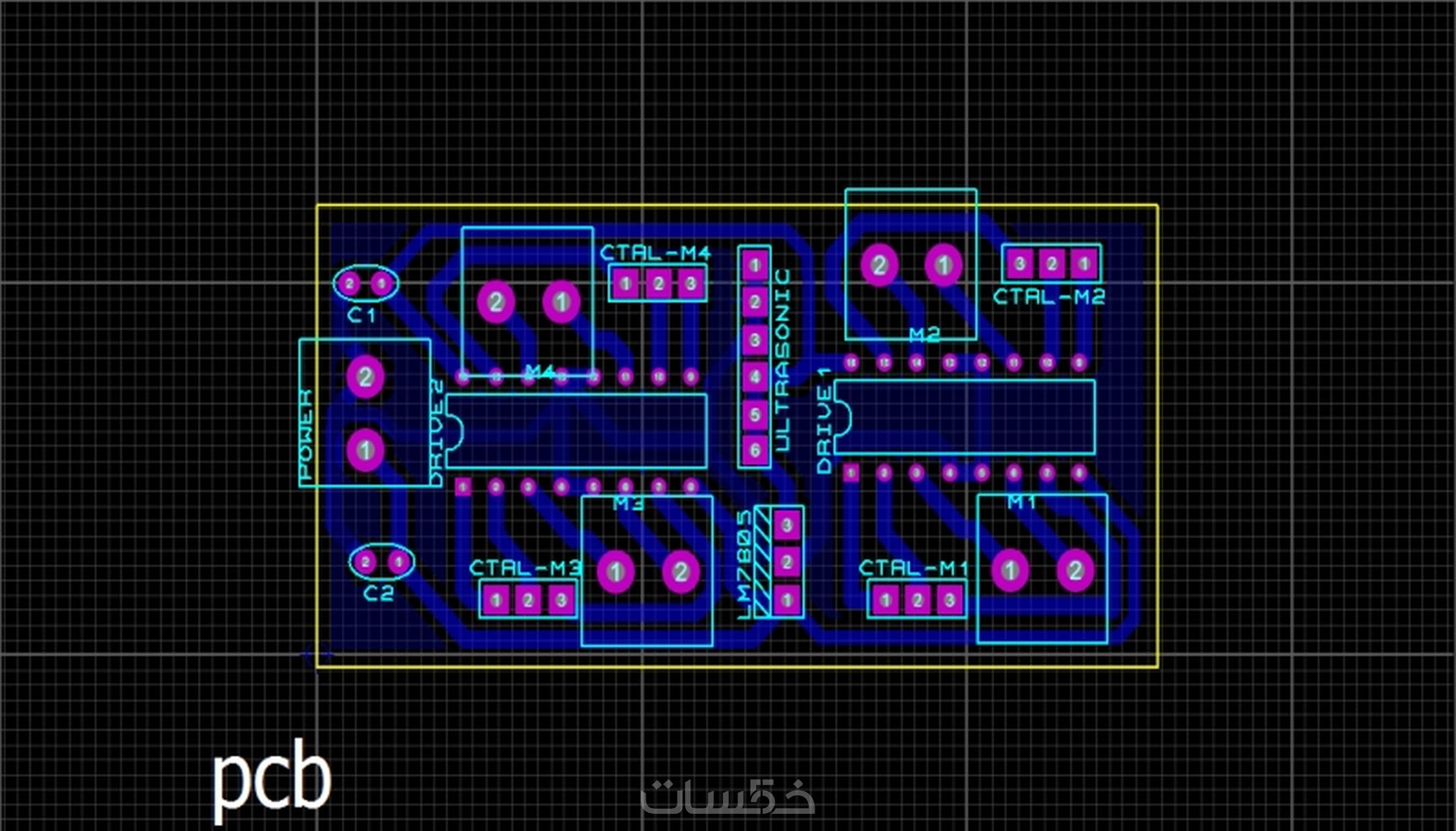 تصميم دوائر كهربيه pcb تصميم دائرتين مقابل 5 خمسات تصميم دوائر كهربيه pcb تصميم دائرتين مقابل 5 خمسات