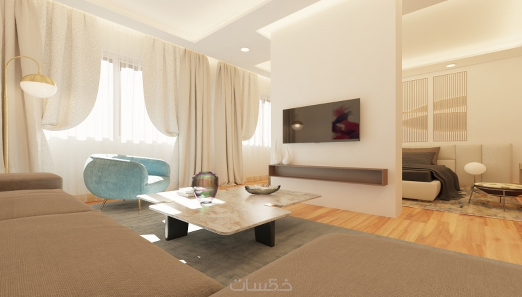 عمل التصاميم الداخلية و الديكورات لكل 2 متر مربع خمسات