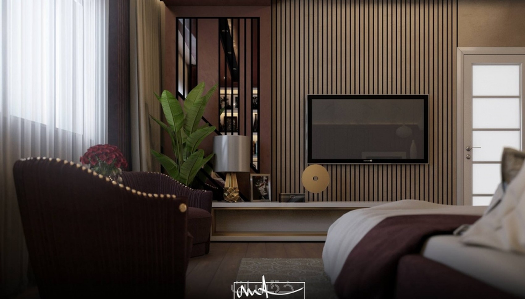 اصمم لك غرف ثلاثية الابعاد لكل 20 متر مربع ببرنامج 3D Max خمسات